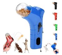 Cat Treat Shooter, Cat and Dog Food Shooter Gun, Pet Food Dispenser Launchers, Dog Food Catapult Pet Launchers, Kitten Puppy Exercise Training Feeder, Food Catapult for Exercise & Play (Blue)