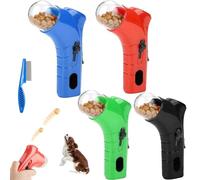 Cat Treat Shooter Gun, Cat Treat Dispenser, Pet Treats Snack Dispenser Toy, Interactive Pet Treat Launcher Gun for Dogs Cats Exercise Training (Mix)
