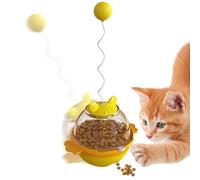 Cat Treat Toy, Interactive Puzzle Feeder, Training Plaything Kittens, Pet Play Dispenser, Lightweight Engaging Treat Game for Indoor Cats in Home Garden Balcony Bedroom Backyard