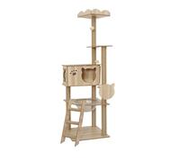 Cat Tree, Arbre à Chat à Plusieurs Niveaux avec Plateforme, Maison en Bois, griffoir en Corde de sisal et hamac. Structure d'escalade,for Kittens(5 Layer-1)