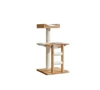 Cat Tree, Arbre à Chat en Bois Massif avec piliers, Accessoires de mobilier for Animaux, escalier Design créatif,for Kittens(A)