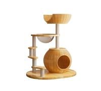 Cat Tree, Arbre à Chat en rotin Massif, idéal for Les Petits Appartements et Les Maisons de Taille Moyenne. Ne nécessite Pas d'espace intégré.,Parts