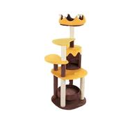 Cat Tree, Arbre à Chat Moderne avec Plateforme de Saut intégrée, griffoir créatif en sisal et Plateforme de Saut,for Kittens(Yellow)