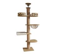 Cat Tree, Arbre à Chat, Structure d'escalade, Bois Massif épais et imposant, mobilier et Jouets for Animaux,for Kittens(TT09)