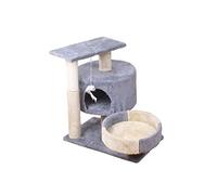 Cat Tree Double Fight Small Cat Cadre d'escalade Plate-Forme de Saut de Chat Chat Grinceing Claw Coln Cat Stratch Colonne Champignon Beauty Comes