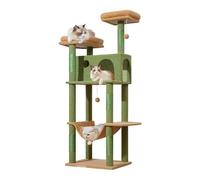 Cat Tree, Grand Arbre à Chat avec Support en Bois, nid intégré for Cactus et Jouets.,for Kittens(D11)