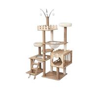 Cat Tree, Grand Cadre d'escalade for Chats avec Maison intégrée, Convient à Plusieurs, Toutes Saisons, Style Villa, Tour, Conception Universelle,for Kittens(57)