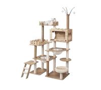 Cat Tree, Grand Cadre d'escalade for Chats avec Maison intégrée, Convient à Plusieurs, Toutes Saisons, Style Villa, Tour, Conception Universelle,for Kittens(58)