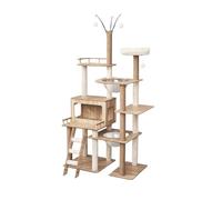 Cat Tree, Grand Cadre d'escalade for Chats avec Maison intégrée, Convient à Plusieurs, Toutes Saisons, Style Villa, Tour, Conception Universelle,for Kittens(56)
