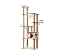Cat Tree, Griffoir de Luxe for Chat, Structure d'escalade, Tour en Bois Massif, Capsule Spatiale, Accessoires for Petits Animaux de Compagnie,for Kittens