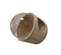 Cat Tree, Maison Murale en Bois for Chat, lit Tour, Structure d'escalade en Forme de Capsule Spatiale, échelle à Jouets for Chatons, griffoir for Animaux de Compagnie,for Kittens(40cm Diameter Round)