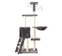 Cat Tree Tower Cat Cat Frame d'escalade intégrée Cat Litter Cat Tree Tower Tower Cat Shelf Grown Toy Sauter Plateforme Cat Supplies Cat Tower pour Les Chats intérieurs (Couleur: Gris foncé)