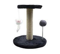 Cat Tree Tower, Large Multi Scratching Post, Interactive Pet Activity Tree with Feather, Spring Ball, Tilt Proof Design, Play Structure for Kittens and Large Cats, 10.24x10.24x11.02 inches