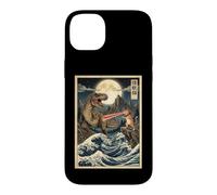 Cat Trex Monster Battle est Un passionné de Dinosaures Coque pour iPhone 14 Plus