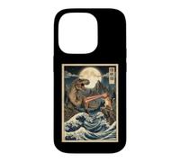 Cat Trex Monster Battle est Un passionné de Dinosaures Coque pour iPhone 14 Pro