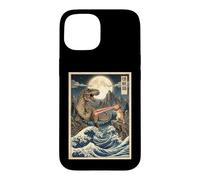 Cat Trex Monster Battle est Un passionné de Dinosaures Coque pour iPhone 15