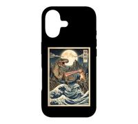 Cat Trex Monster Battle est Un passionné de Dinosaures Coque pour iPhone 17
