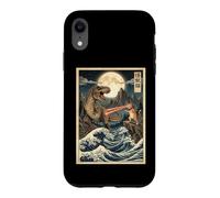 Cat Trex Monster Battle est Un passionné de Dinosaures Coque pour iPhone XR