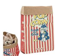 Cat Tunnel Bag, Cartoon Kitten Tunnel Toy, Interactive Cat Sleeping Bag, Folding Crinkle Sack Bag with Double-Sided Pattern for Cats Kitty Pet Dogs, Foldable Cat Play Tunnel