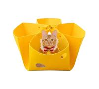 Cat Tunnel Bed, Felt Donut Nest, Deformable Hideaway, 13.78x13.78x1.97 Inches, Interactive EnricSoft and pet-friendly felt material: ent Toy, Detachable Design, Cozy Playground for Kittens and Puppies