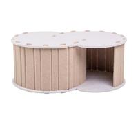 Cat Tunnel Bed, Indoor Kitten Nest, Large Detachable Pet House, Scratching and Play Design, 15.51x22.87x9.45 inches Portable Compact Ideal for Cats, Bunnies, Home Rest Use