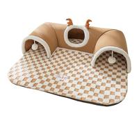 Cat Tunnel, Cat Bed, Soft Multi Functionality Space Saving Stylish Aesthetics Portable, Kitten Hideaway for Wall Corner Enrichment Indoor Outdoor Pet, 21.65x15.75Inches