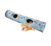 Cat Tunnel - Interactive Tube Toy for Kittens Small Pets | Oxford Cloth with Spring Frame, Foldable 3 Way Tunnel for Indoor Play, Hiding, and Exploration Games 47.24x9.84x7.09 in