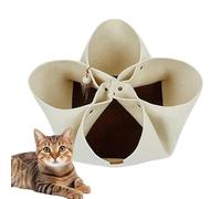 Cat Tunnel Nest, Kitten Tunnels, Felt Cat Tunnel, Portable Cat Tunnel, Box Shaped Tunnel, Foldable Cat Tunnel, Cat Tunnel Toy, Playground Cat Tunnel, Attached Toy Ball, Active Cats Tunnel
