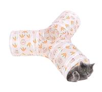 Cat Tunnel Toy, Foldable Pet Tunnel Tube, Stylish Cave with Peek Hole, Interactive Play Design, Portable and Foldable Ideal for Cats, Kittens, Puppies, Bunnies
