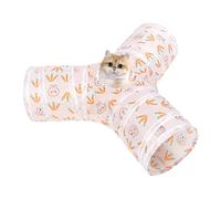 Cat Tunnel Toy, Foldable Tube for Pets, 23.62x9.84x9.84in Stylish Peek Hole Design, Soft Materia for Kitten, Puppy, Bunny, Dogs, Indoor Pet Play, Travel Use
