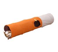 Cat Tunnel Toy, Interactive Lair Tube, Foldable Pet Entertainment Tunnel for Small Spaces Training Playtime Resting Enrichment Indoor Outdoor Use Apartment Travel Kitten Activity Cave Ball