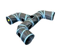 Cat Tunnel, Tunnel Playset, Foldable and Space Saving Design, Comfortable Cat Hideaway Toy, Kitten Tube for Rabbits, Cats, and Small Dogs, 51,18 x 39,37 Inches