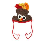 Cat Turkey Hat, Thanksgiving Cat Costume Holiday Theme Turkey Hat, Pet Turkey Hat, Funny Handmade Thanksgiving Apparel for Dogs, Cats, Puppy, 7.87x9.84in Suitable for Kittens