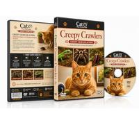 Cat TV Creepy Crawlers DVD - Close-Up Creature Scenes for Cats, Spiders, Beetles, Roaches & Lizards.