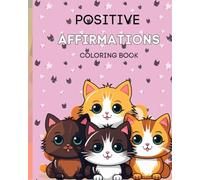 Cat Unicorn Positive Affirmations Coloring Book in Grayscale Kitty Coloring and Activity Book