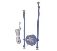 Cat Vest Harness Avable Escape Proof avec Sac pour Petits Chats Pentagramme étoile de mer (L (adapté à 3,5-7,5 kg / 7,7-16.5 LB))