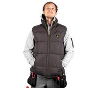 CAT Veste matelassée pour homme - Gris - Non doublé - Fermeture éclair - Pour l'hiver