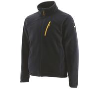 CAT Veste Polaire Zippée - Caterpillar Noire - 100% Polyester - Anti-Boulochage - Homme - XL