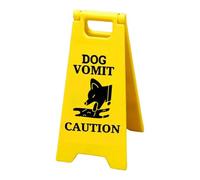 Cat Vomit Sign, 3D Printed Funny Warning, Black Cat Caution Marker, 4.72x2.36x4.72 inches Bold Lettering Design, Eye-Catching Decor, Best Bathrooms, Entryways, Pet Spaces