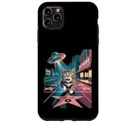 Cat Walk of Fame Kitten LA Los Angeles UFO Alien Coque pour iPhone 11 Pro Max