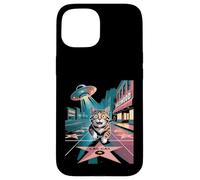 Cat Walk of Fame Kitten LA Los Angeles UFO Alien Coque pour iPhone 15