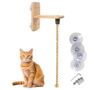 Cat Wall Ropes | Interactive Chew-Resistant Pet Toy 6.56ft | Wall-Mounted Cat Climbing Steps,for Kittens Playing Scratching Rest Indoor Outdoor House Corridor Living Room