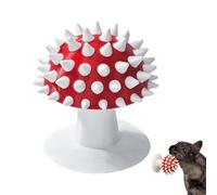 Cat Wall Scratcher, Mushroom Grooming Accessory, 3.15x2.75x3.34 Inches Support Cushion, Massage Silicone Pad Grip, Brush with Stable Form Design, Pet Spa Indoor Living Area Use