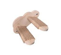 Cat Wall Step, Solid Floating Cat Stairs, Safe Mounted Kitten Stairway Furniture, Space-Saving Walls Steps for Indoor Climbing in Bedroom, Balcony, Living Room, Wood Color
