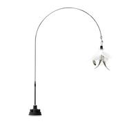 Cat Wand - Chat Wring Wand avec cloche pour le jeu interactif | Materifiés en fil d'acier et ABS indestructibles, chaton pour animaux de compagnie de chaton, pour appartement, maison, plaisir