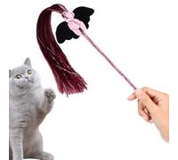 Cat Wand - Jolie à Pompons d'ours | Jouets au Design Silencieux pour Chats d'intérieur | Pompone la pour stimuler Le désir du Chat
