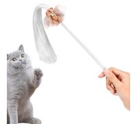 Cat Wand - Jolie à Pompons d'ours | Jouets au Design Silencieux pour Chats d'intérieur | Pompone la pour stimuler Le désir du Chat