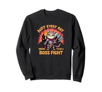 Cat Warrior Hache Not Everyday Needs to be a Boss Fight RPG Sweatshirt