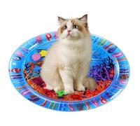 Cat Water Bed - Cat Play Mat Water | PAD COOD DOG CHIN, Refroidissement Sensoriel Activité D'exercice Pour Animaux De Compagnie De Lit D'eau Portable Pour Le Balcon Extérieur De Voyage À Domicile En I