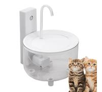 Cat Water Distributeur Fountain, Automatic Water Feeder, 7,09 x 5,91 x 5,91 Inches Anti Slip Base, Built in Filtration System, Electric Dog Waterer for Living Room, Garage, and Balcony